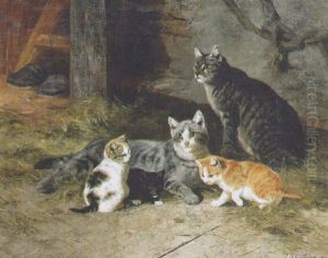 A Family Of Felines by Josef Schmitzberger
