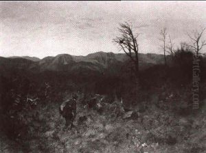 Auerhahnjagd Im Oberbayerischen Gebirge by Josef Schmitzberger