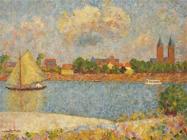 Boats On A River - view 1