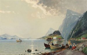 Scenery With Fishing Boats Scenery With Fishing Boats