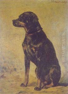 Sitzender Hund
