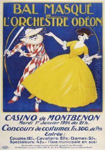 Bal Masque De L''orchestre Odeon. Casino Demontbenon