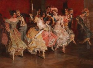 Enjoying A Dance by Leopold Schmutzler