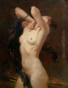 Female Nude by Leopold Schmutzler