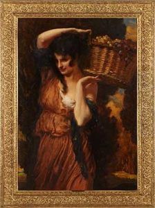 Hubsche Winzerin by Leopold Schmutzler