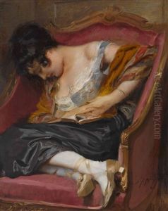 Schlafende Dame by Leopold Schmutzler