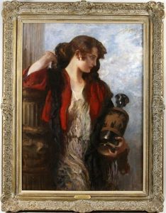 Woman With Jug by Leopold Schmutzler