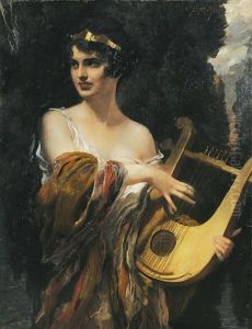 Die Muse Terpsichore Mit Der Lyra