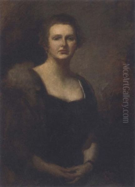 Portrait Of The Artist's Daughter In A Fur Wrap - view 1
