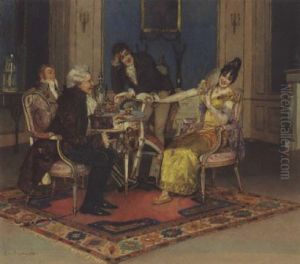Drei Verehrer Und Eine Junge Schone by Leopold Schmutzler