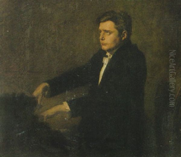 Hofrat Dr. Alexander Dillmann Am Klavier - view 1