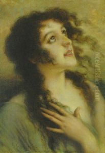 Junge Frau (magdalena?), Himmelwarts Blickend Junge Frau (magdalena?), Himmelwarts Blickend