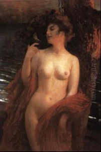 Nude With A Butterfly In A Coastal Landscape Nude With A Butterfly In A Coastal Landscape