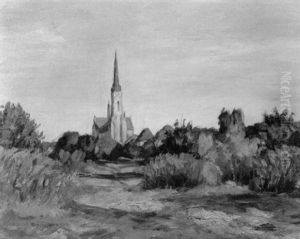 Ansicht Der Schwanheimer Kirche Ansicht Der Schwanheimer Kirche