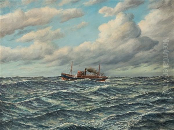 Fishing Boat On High Seas - view 1