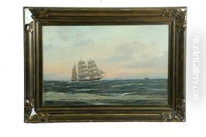 Sailing Ship by Carl Wilhelm Hugo Schnars-Alquist