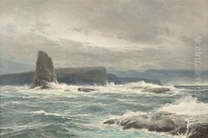Sturmische See Vor Klippenlandschaft (wohl Klippen Von Moher)