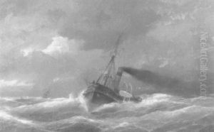 Schlepper In Sturmischer See