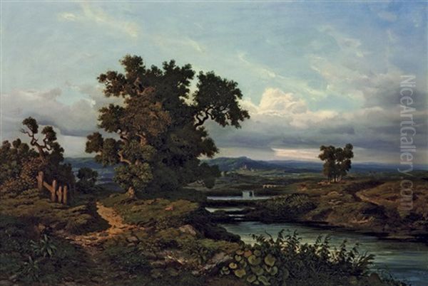 Grose Harzlandschaft Mit Knorrigen Eichen - view 1