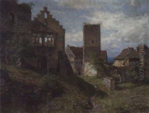 In Den Ruinen Der Salzburg Bei Kissingen by Hermann Schnee