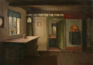 Interior Scene by Emil Schneider