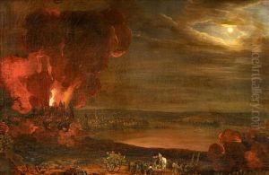 Der Brand Des Mainzer Doms In Der Nacht Vom 28. Bis 29. Juni 1793 by Georg Schneider