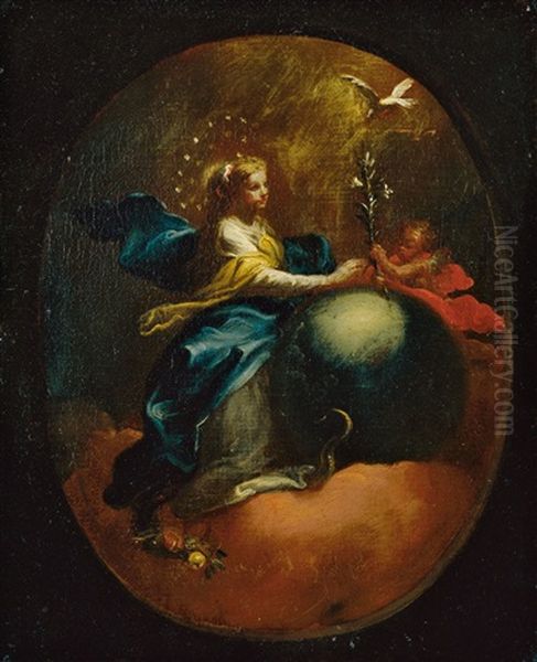 Ansicht Von Weisenau Bei Mainz Mit Der 1793 Von Den Franzosen Zerstorten Pfarrkirche St. Maria Himmelfahrt - view 1
