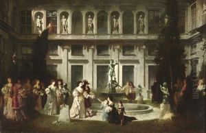 Im Grottenhof Der Munchener Residenz by Hermann Schneider