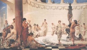 Eine Thuzhunde In Dionysus-temple by Hermann Schneider