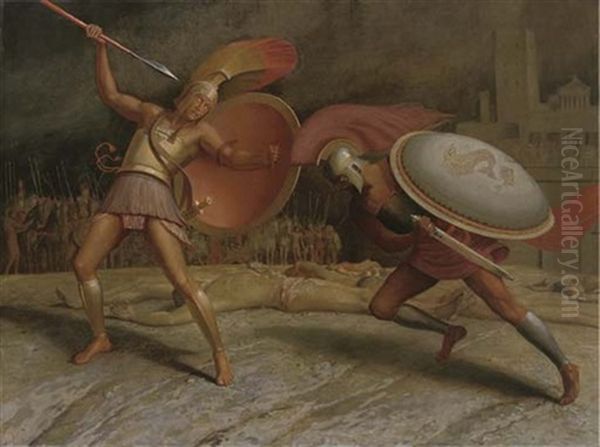 Hector Battling Achilles Outside Troy - view 1