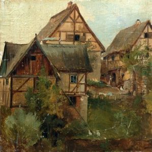 Bauerngehoft by Wilhelm Heinrich Schneider
