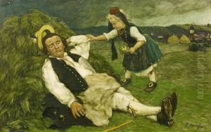 Schlafender Schwalmer by Fritz Schnitzler