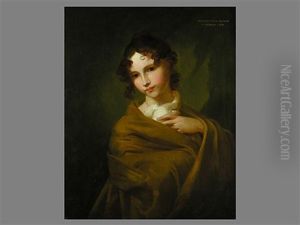 Portait Der Tochter Otilie Des Malers Schnorr Von Carolsfeld by Hans Veit Freidrich Schnorr von Carolsfeld