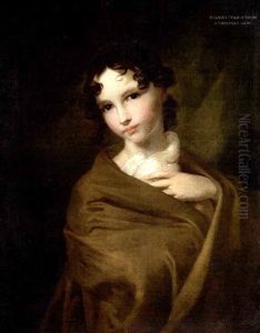 Portrat Der Juliane Ottilie Schnorr Von Carolsfeld Im Alter Von 16 Jahren by Hans Veit Freidrich Schnorr von Carolsfeld