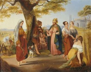 Ruth Auf Dem Acker Des Boas by Julius Schnorr Von Carolsfeld