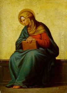 Die Trauernde Maria Magdalena by Julius Schnorr Von Carolsfeld