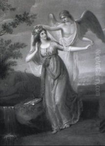 Muse Und Engel by Ludwig Ferdinand Schnorr von Carolsfeld