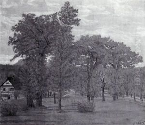 Landschaft Bei Matthof Mit Dem Geisterhusli by Karl Friedrich Schobinger