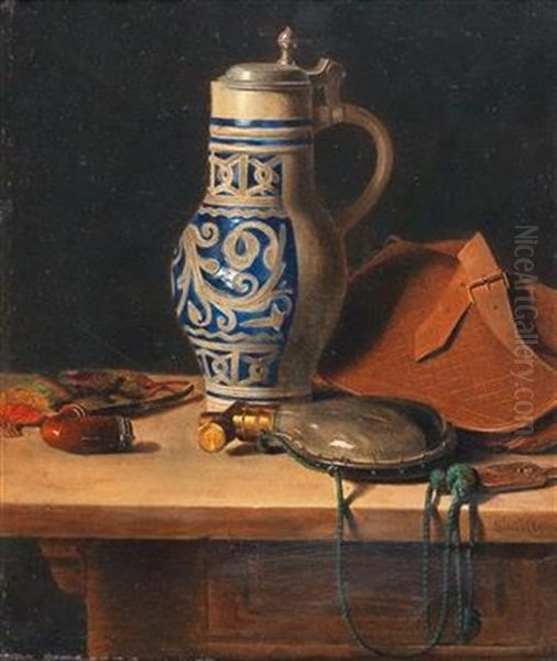 Still Life With Pitcher And Powder Flask - view 1