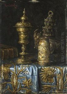 Still Life With Japanese And Western Artifacts