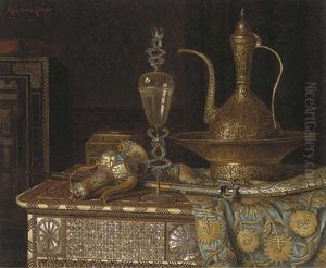 Orientalist Still Life by Max Schoedl