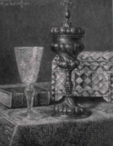 Stilleben Mit Einer Permuttkasette by Max Schoedl