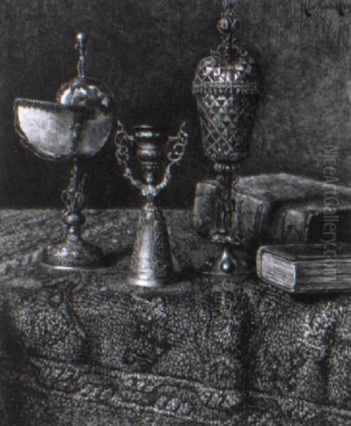 Stilleben Mit Nautiluspokal, Hochzeitsbecher, Prunkpokal U.a. - view 1