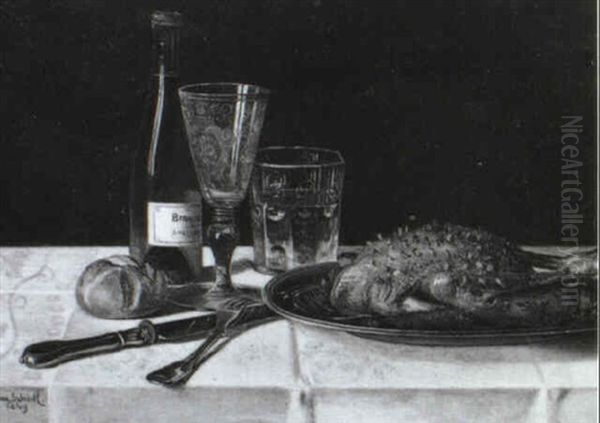 Stilleben Mit Gespicktem Entenbraten - view 1