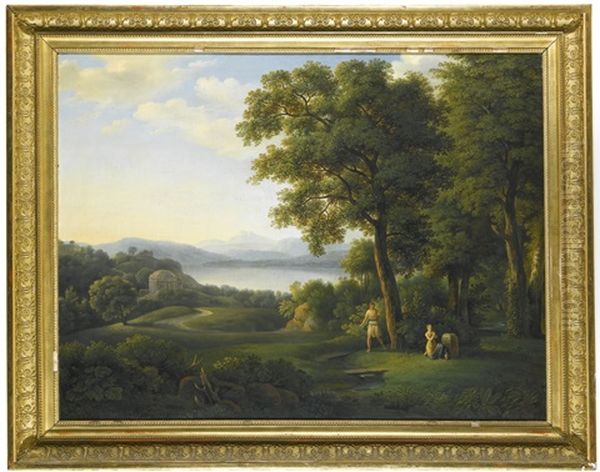 Daphnae Praying To Peneus - view 1