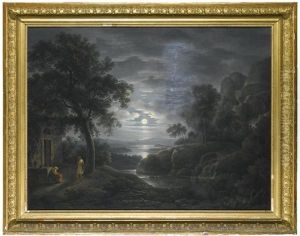 A Moonlit Arcadian Landscape