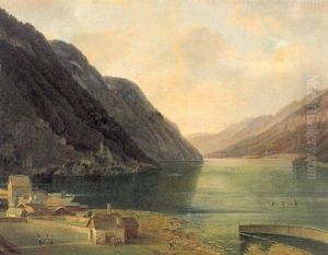 Blick Auf Hallstadt by Johann Nepomuk Schoedlberger