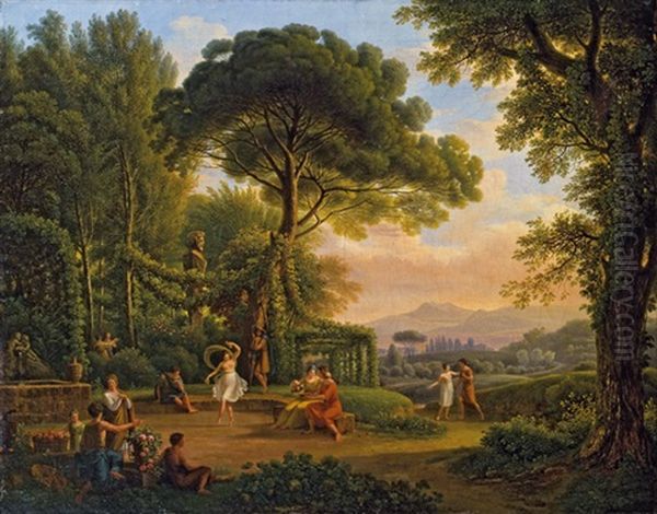 Galanterieszenen In Italienischer Landschaft - view 1