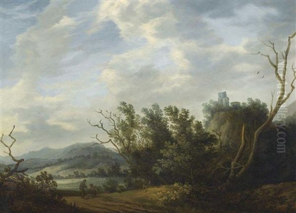 A Landscape With Two Resting Figures And A Ruin - view 1