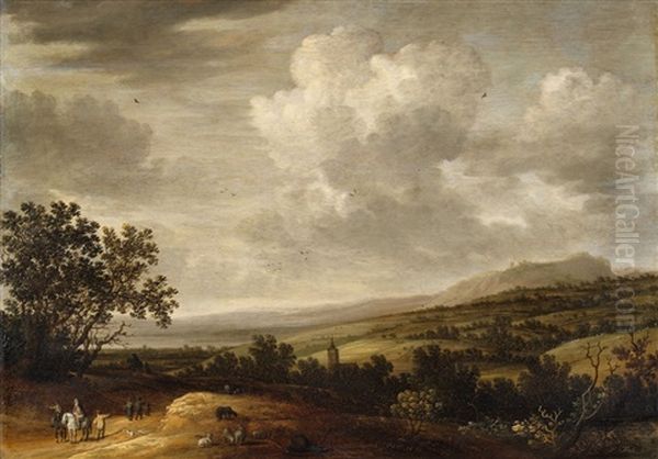 A Landscape Near Oberingelheim In Rheingau - view 1